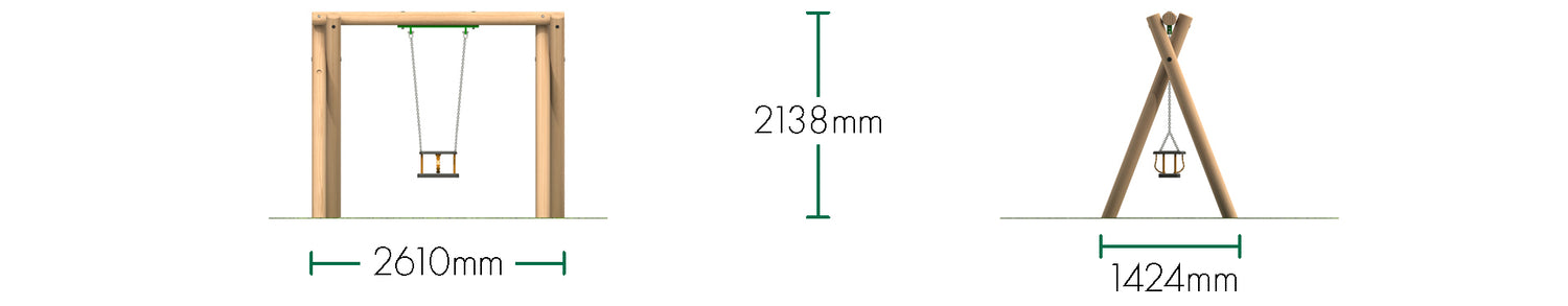 1 Cradle Seat (2.0m)