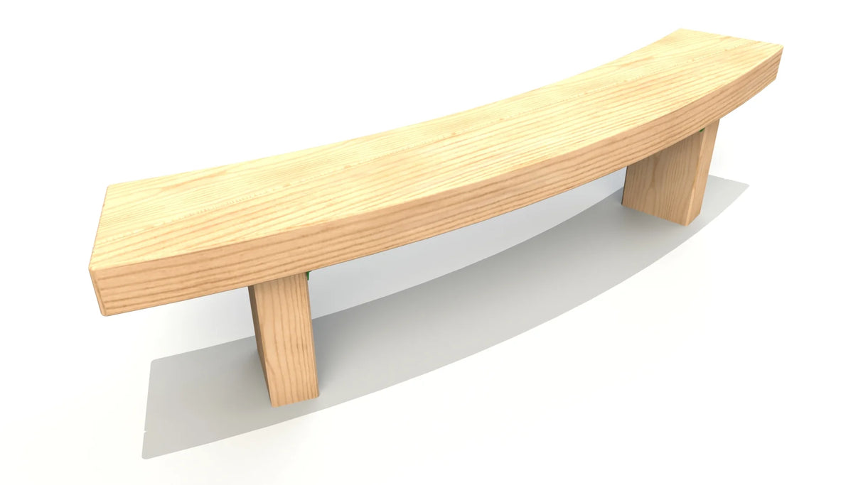 1.3m Curved Bench (Engraved)