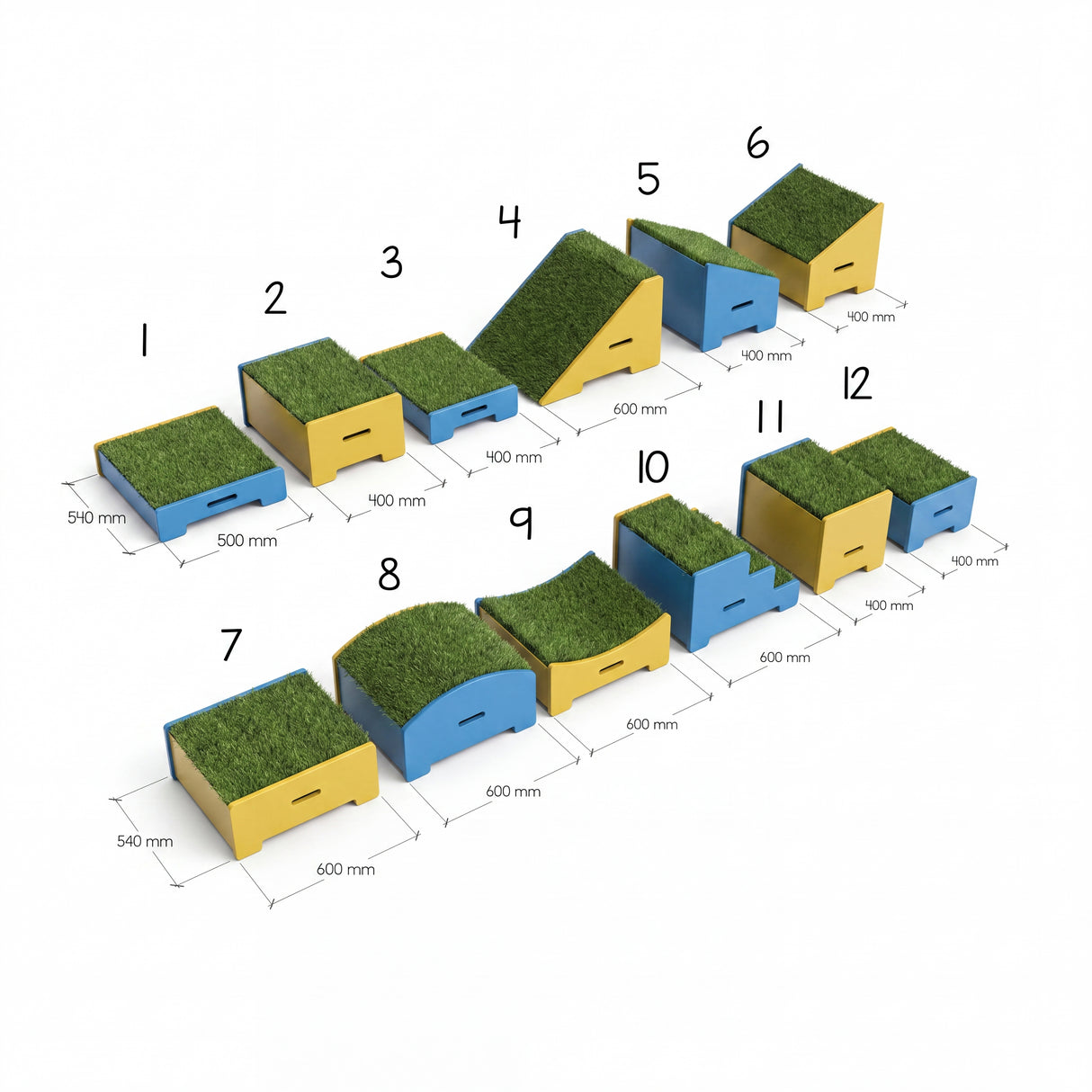7 x Venture Play Agility Blocks