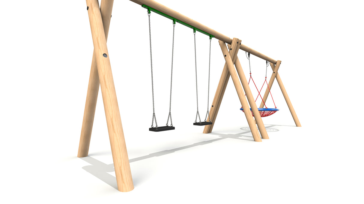 2 Flat & 1 Group Swing (2.4m)
