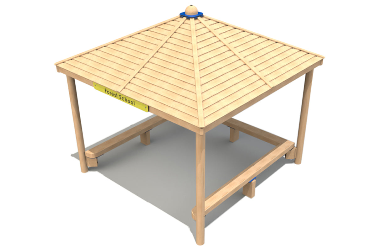 Square Shelter with Seats