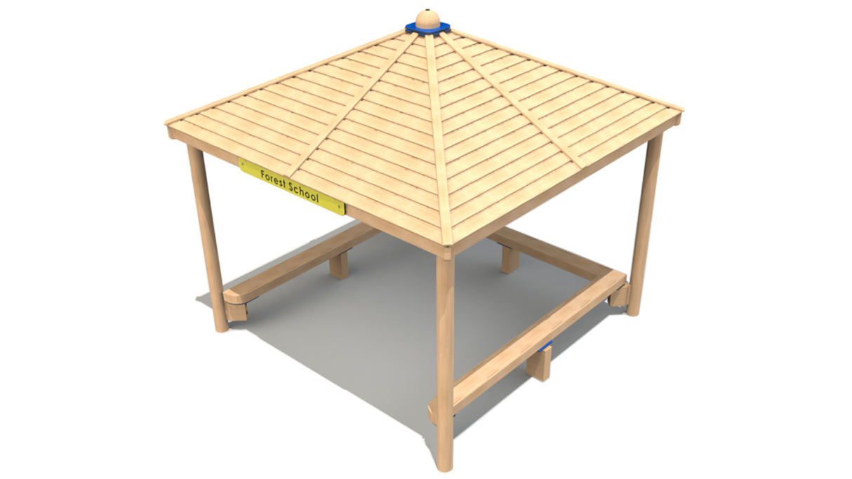 Square Shelter with Seats