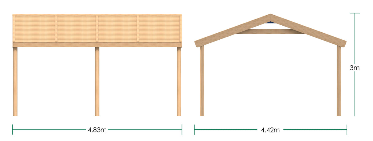 Rectangular Shelter - 4.8 x 4.4m Shelter