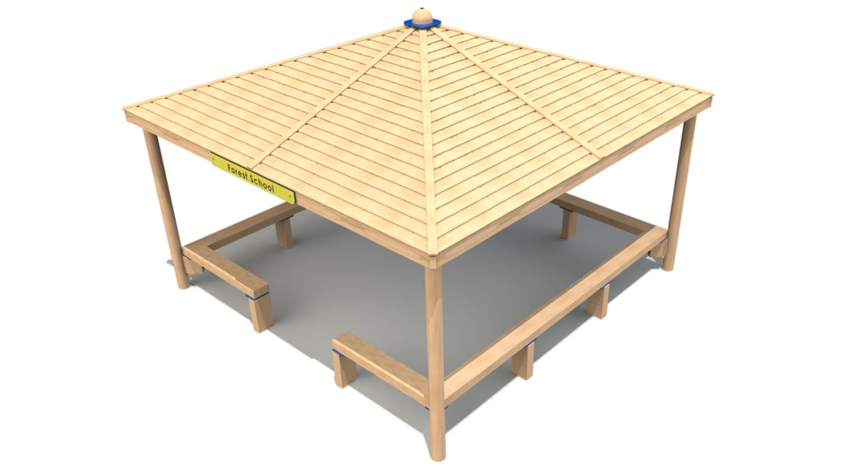 Square Shelter with Seats