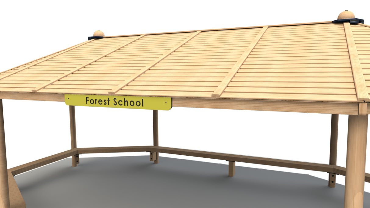 Hexagonal Shelter with Seats