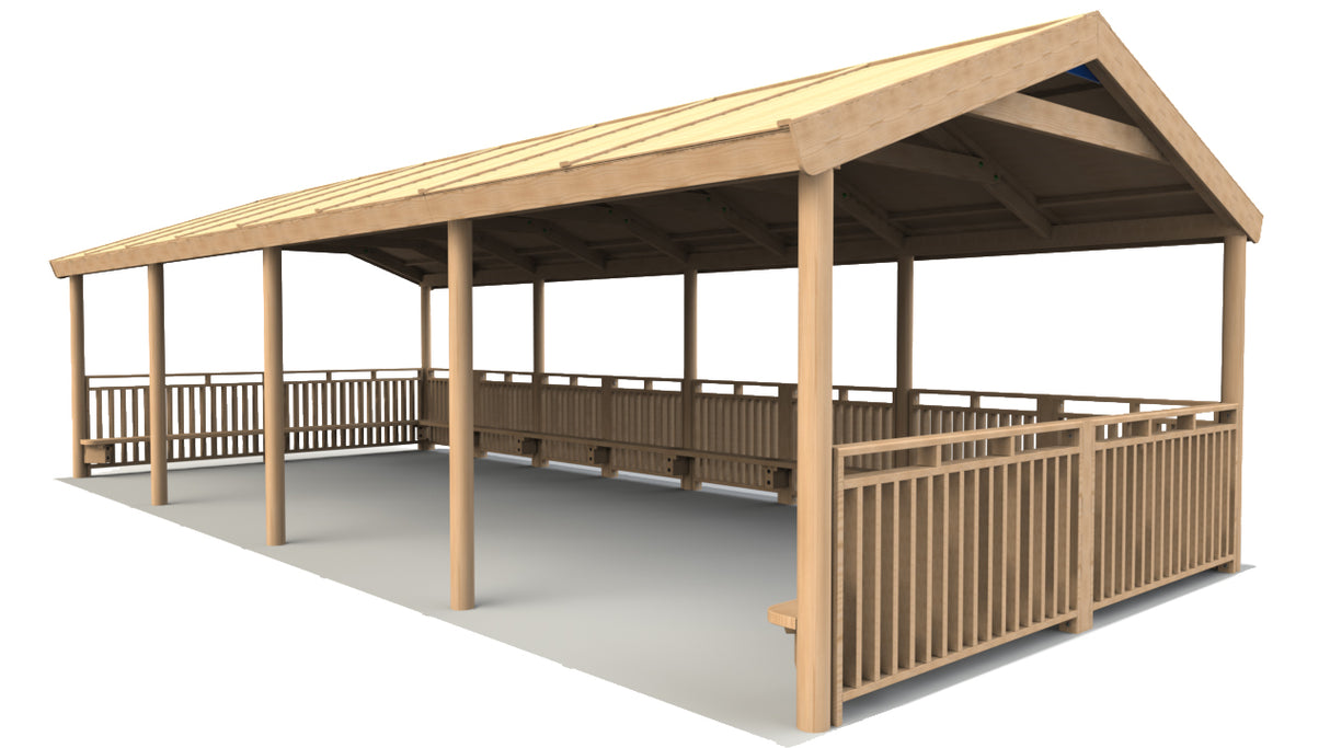 Rectangular Shelter - 9.6 x 4.4m