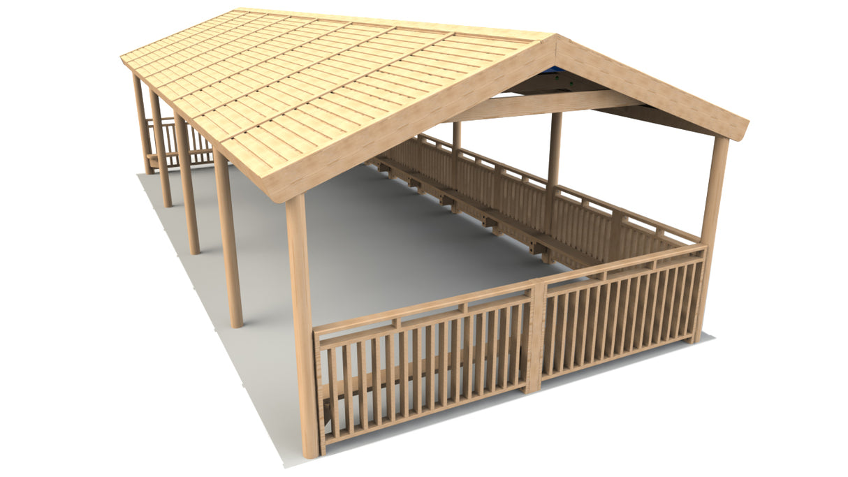 Rectangular Shelter - 9.6 x 4.4m