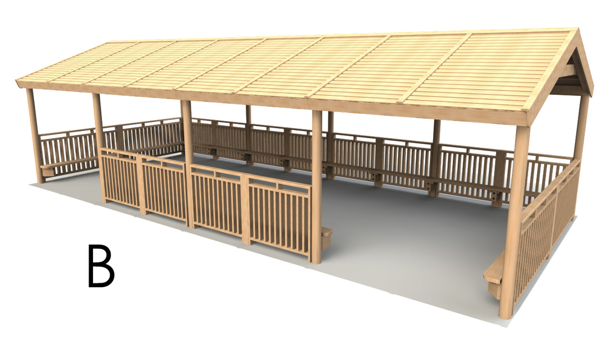 Rectangular Shelter - 9.6 x 4.4m