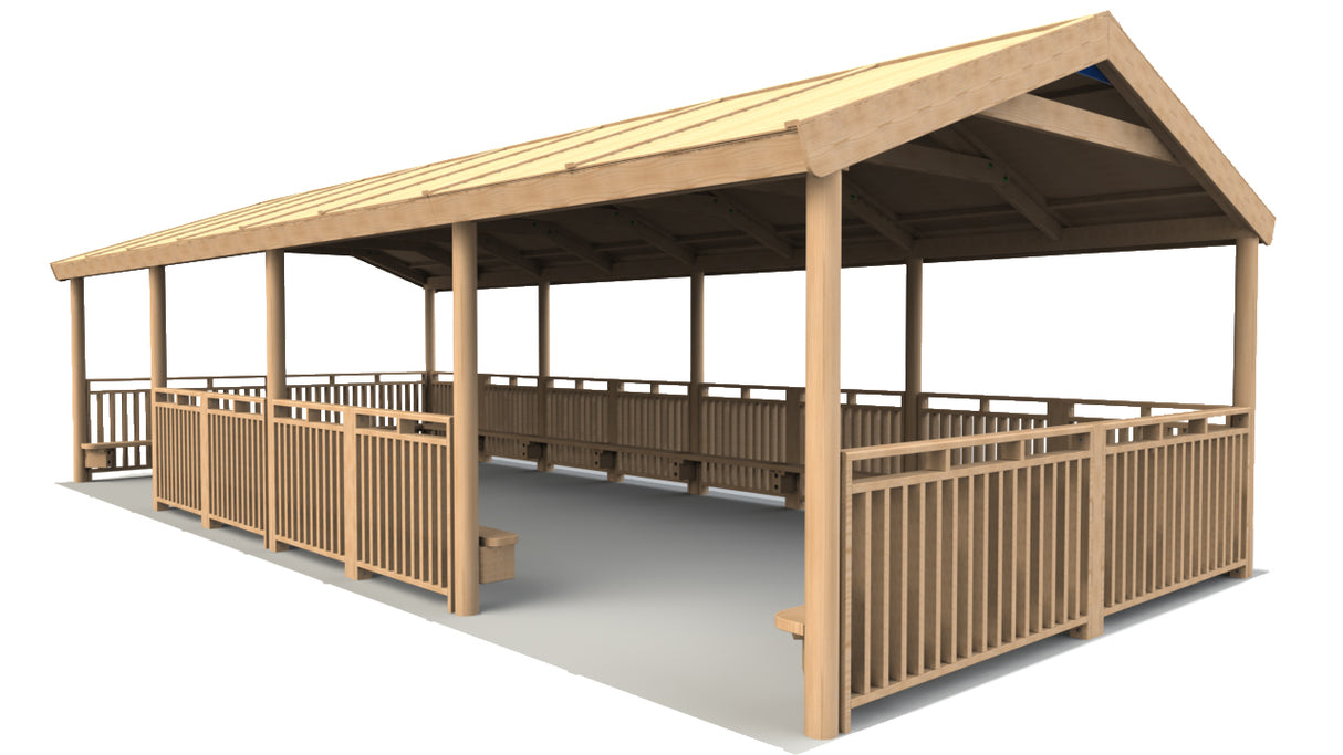 Rectangular Shelter - 9.6 x 4.4m