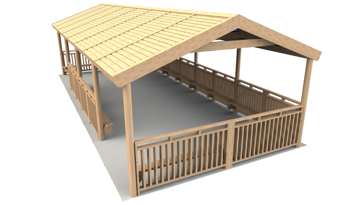 Rectangular Shelter - 9.6 x 4.4m