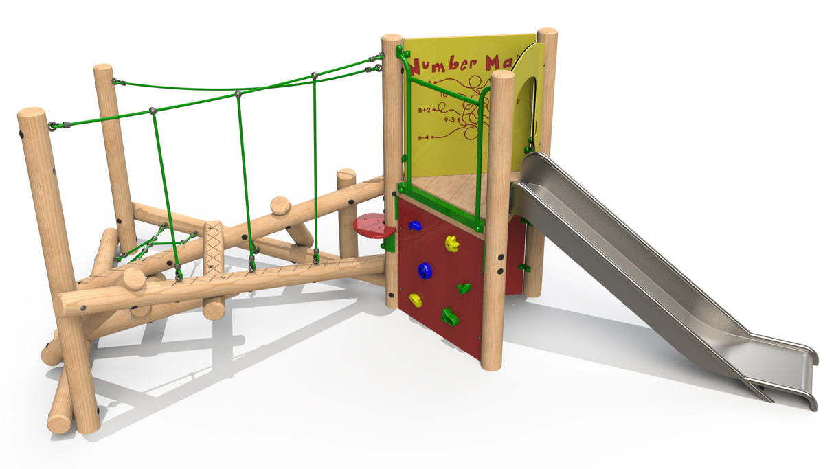 Clamber Stack 3 with Stainless Steel Slide