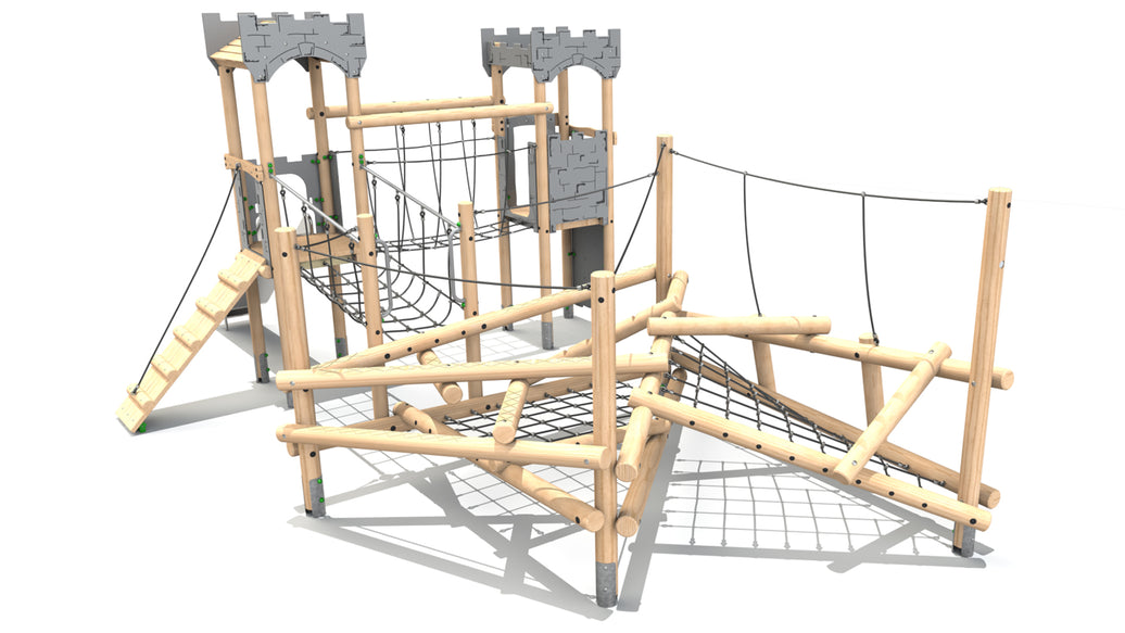 Clamber Tower 3 Double Deck Castle