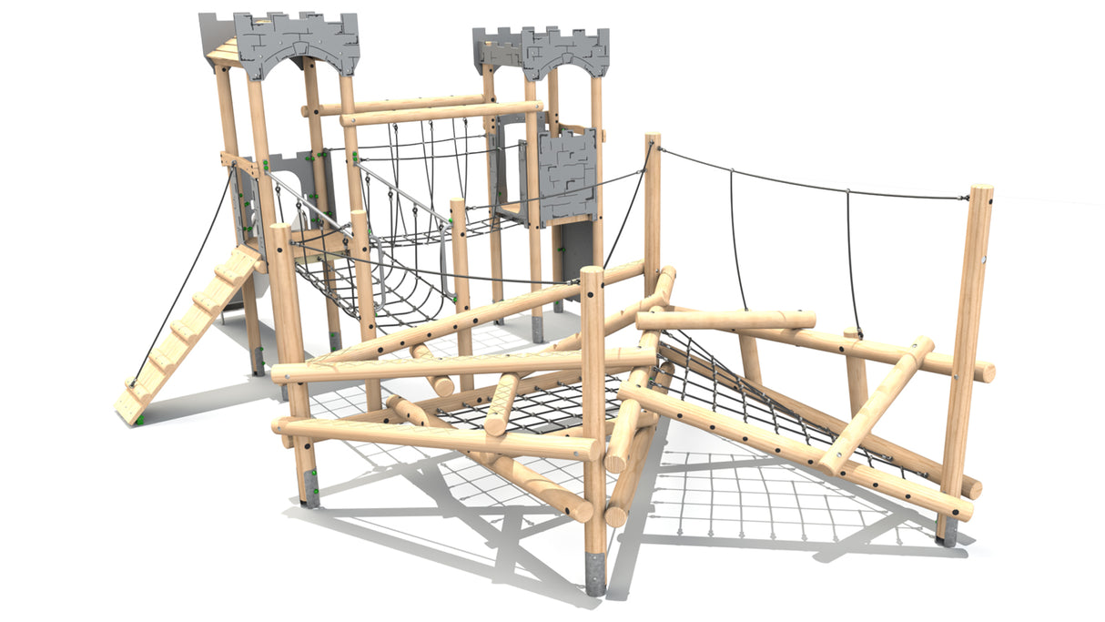 Clamber Tower 3 Double Deck Castle