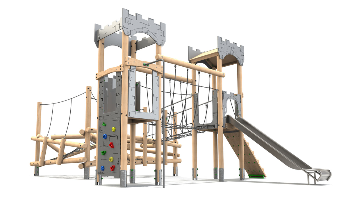 Clamber Tower 3 Double Deck Castle