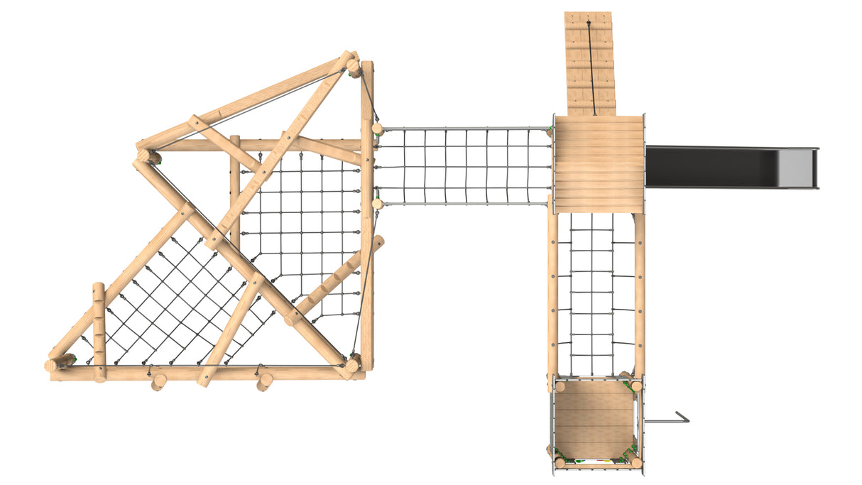 Clamber Tower 3 Double Deck Castle