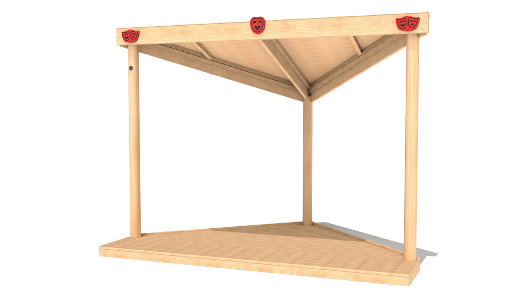 Corner Stage With Roof