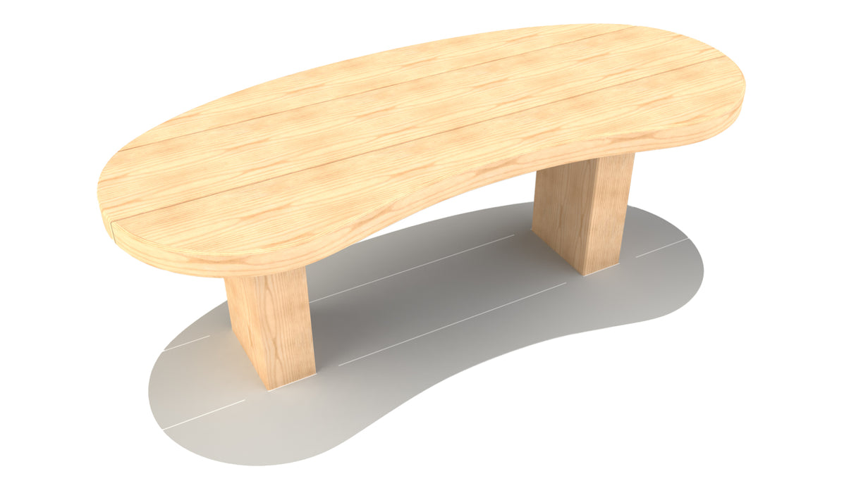 1.2m Early Years Curvy Bench
