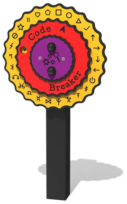 Concentric Code Breaker Flower with Post