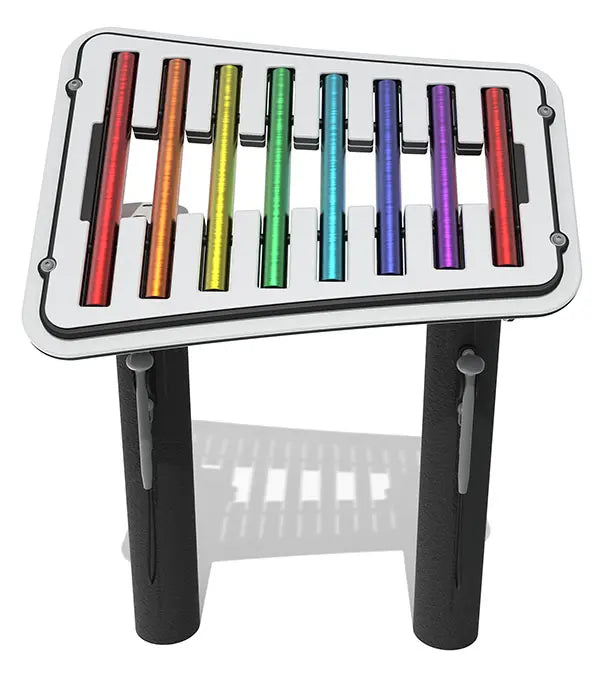 Eco-Tube Chimes Angled 45 deg (High Octave) with Posts