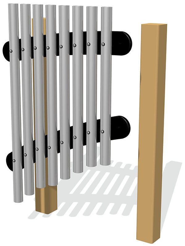 50mm Tube Chimes (8) Rail Mounted Diatonic