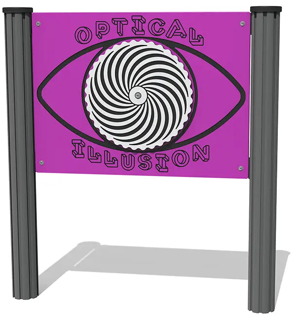 Spinning Spiral Optical Illusion Play Panel