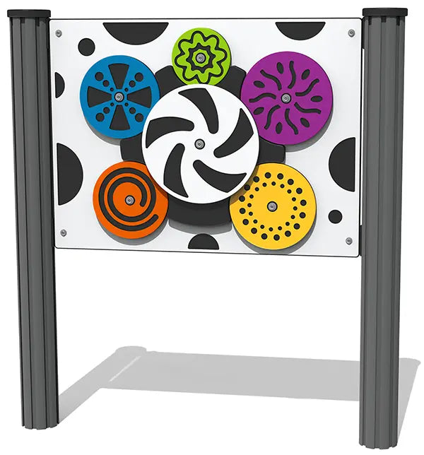 Whirling Wheels Play Panel