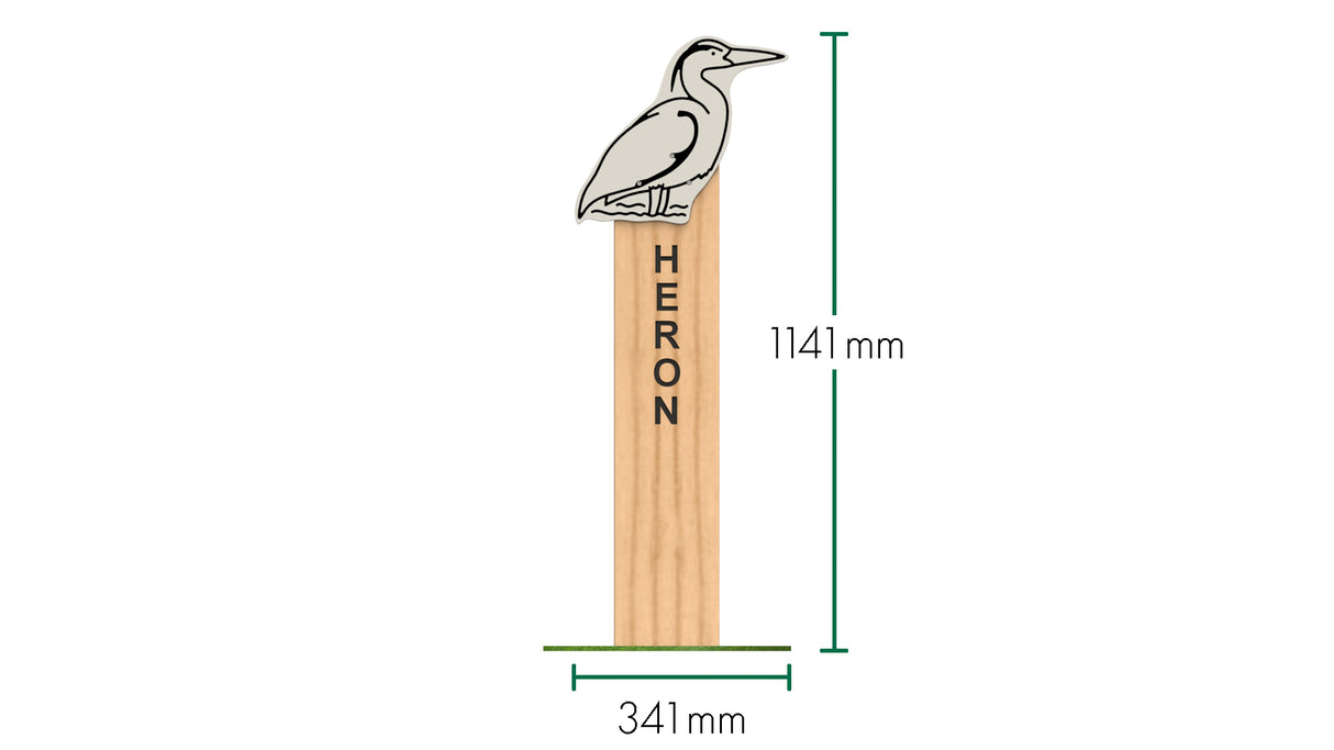 Heron Animal Post