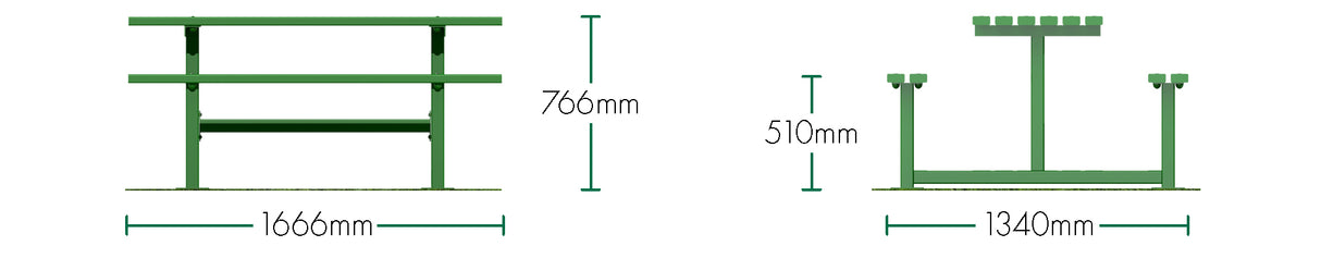 Steel Holt Picnic Bench