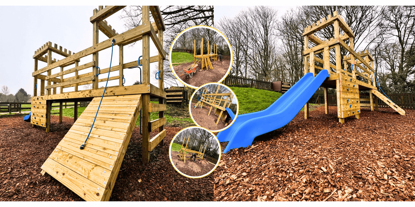 Collection of outdoor playsets