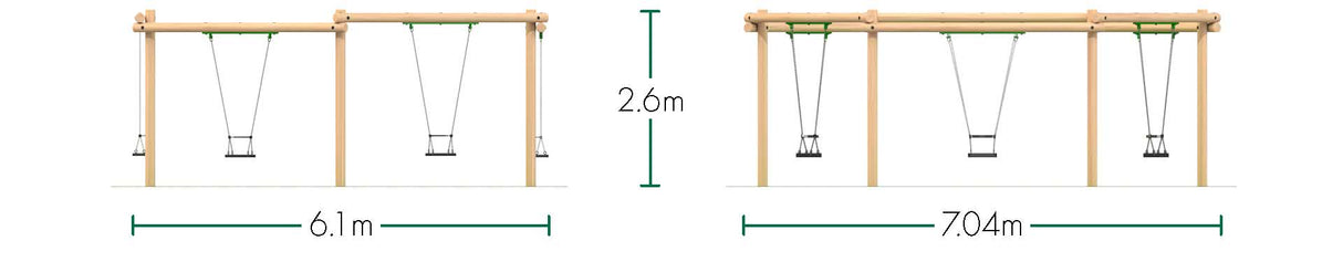 6 Hexagonal Flat Seat 2.4m