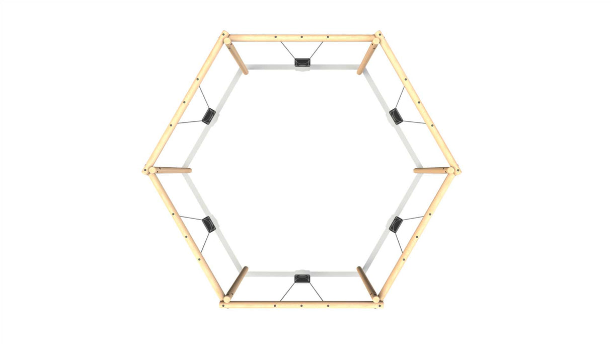 6 Hexagonal Flat Seat 2.4m