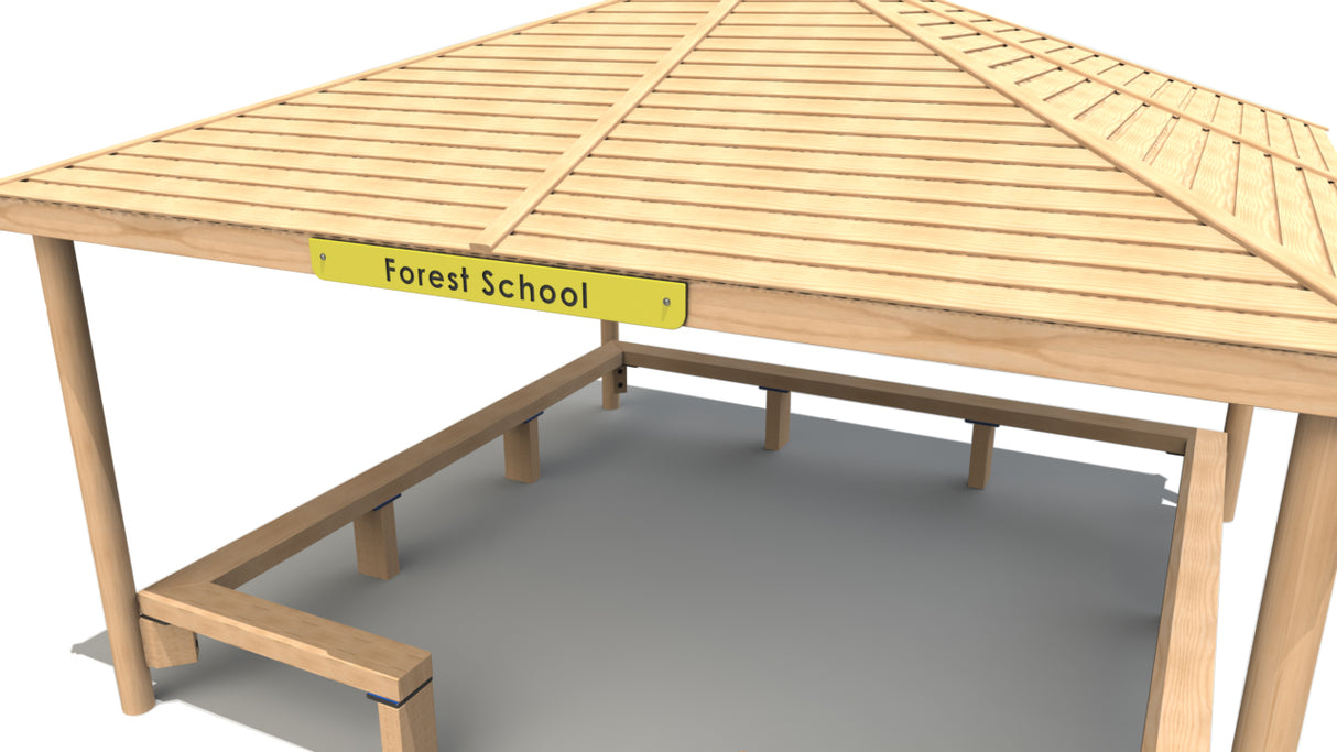 Square Shelter with Seats