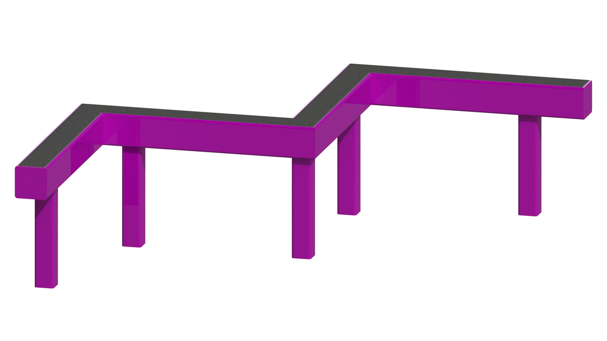 Steel Zig Zag Balance Beam