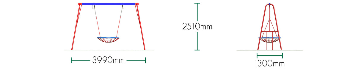 Steel Group Swing (2.4m)