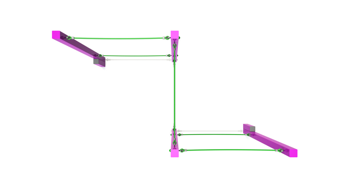 Steel Slalom Rope Walk