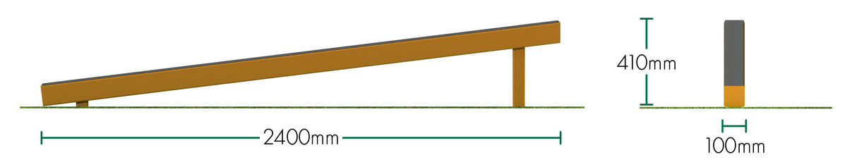 Steel Sloping Balance Beam