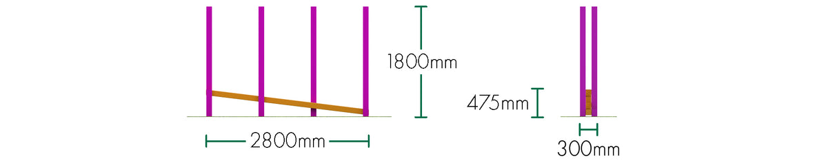 Steel Sloping Balance Weave