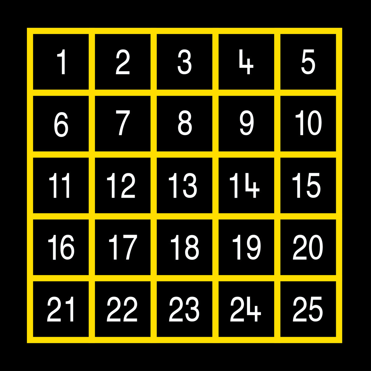 Number Grids Outline