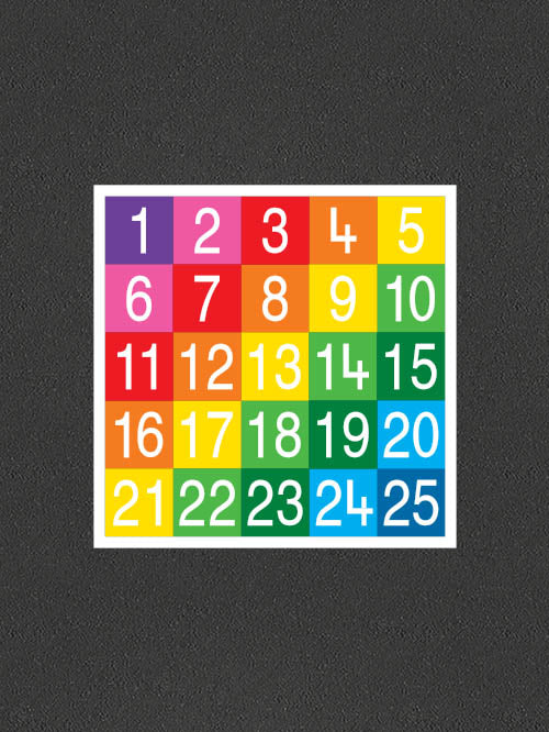 Number Grids 1-25