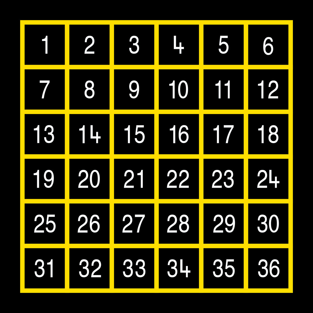 Number Grids Outline