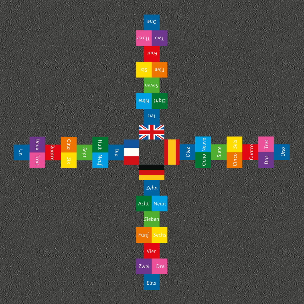 4 Language Hopscotch