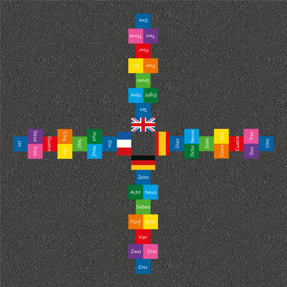 4 Language Hopscotch