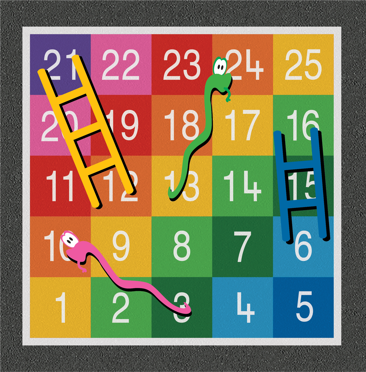 Snakes and Ladders 1-25