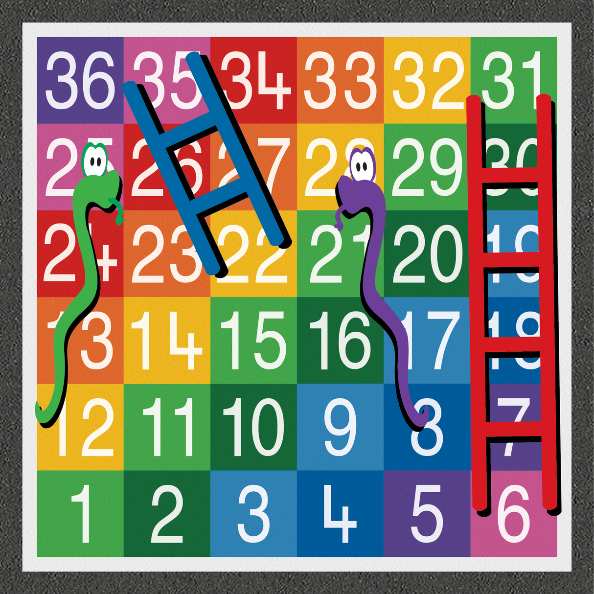 Snakes and Ladders 1-36