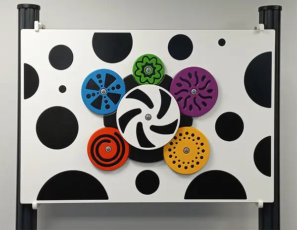 Whirling Wheels Play Panel