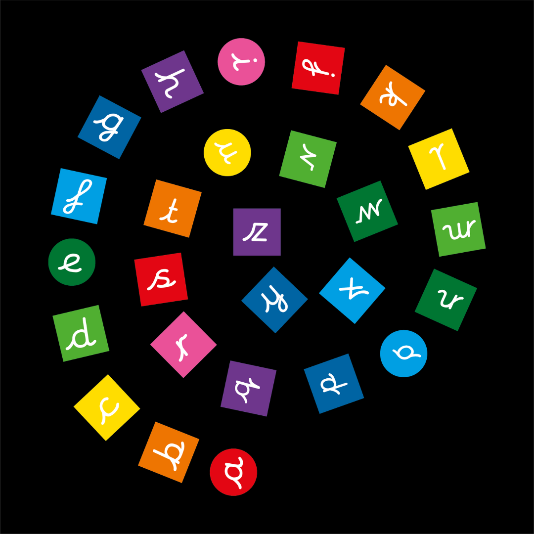 Alphabet Shape Spiral