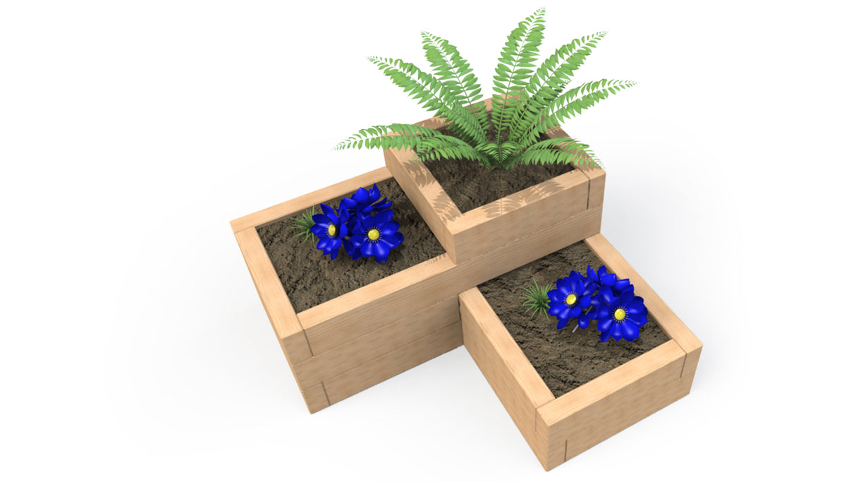 3 Tier Sleeper Planter 1.58m