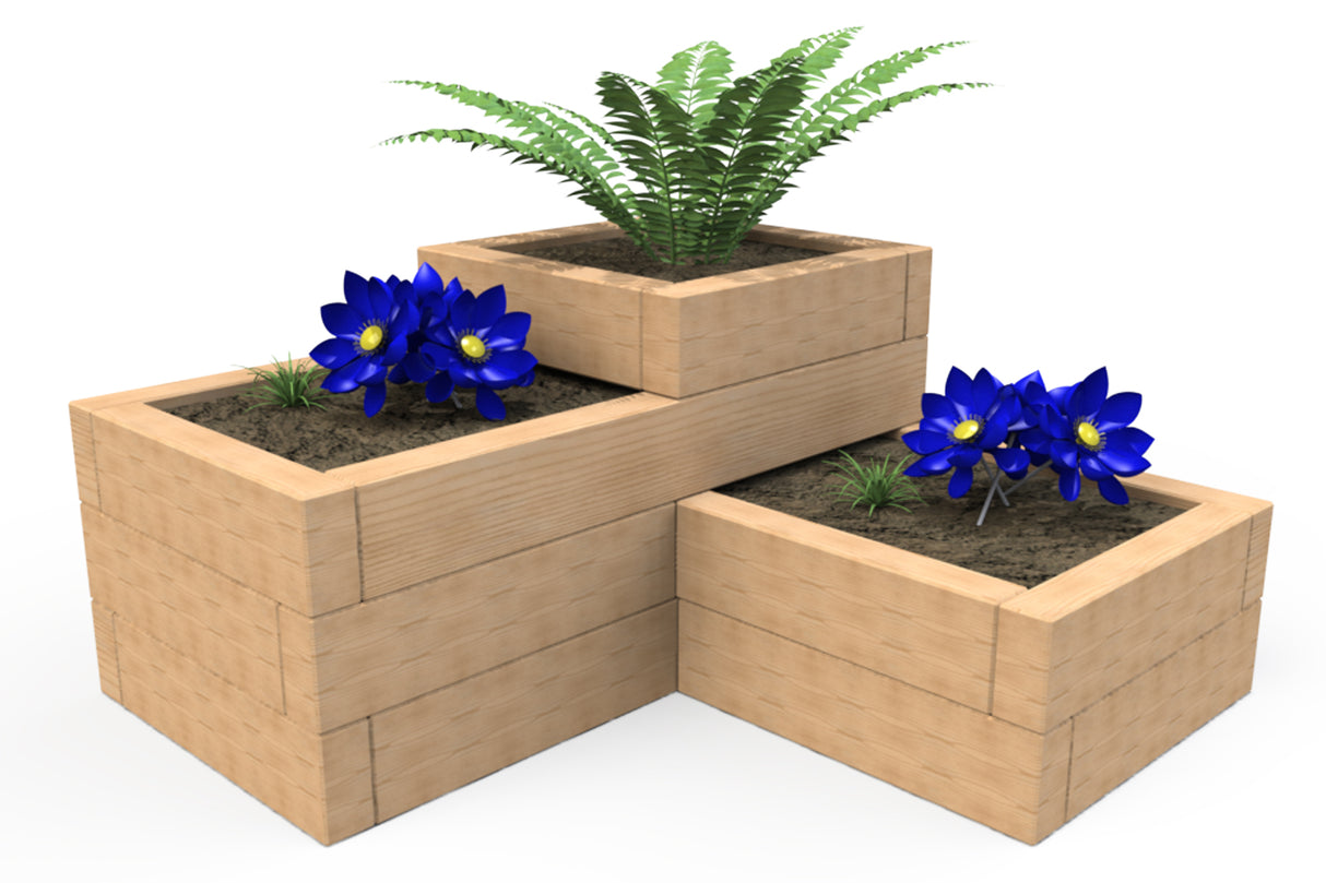 3 Tier Sleeper Planter 1.58m