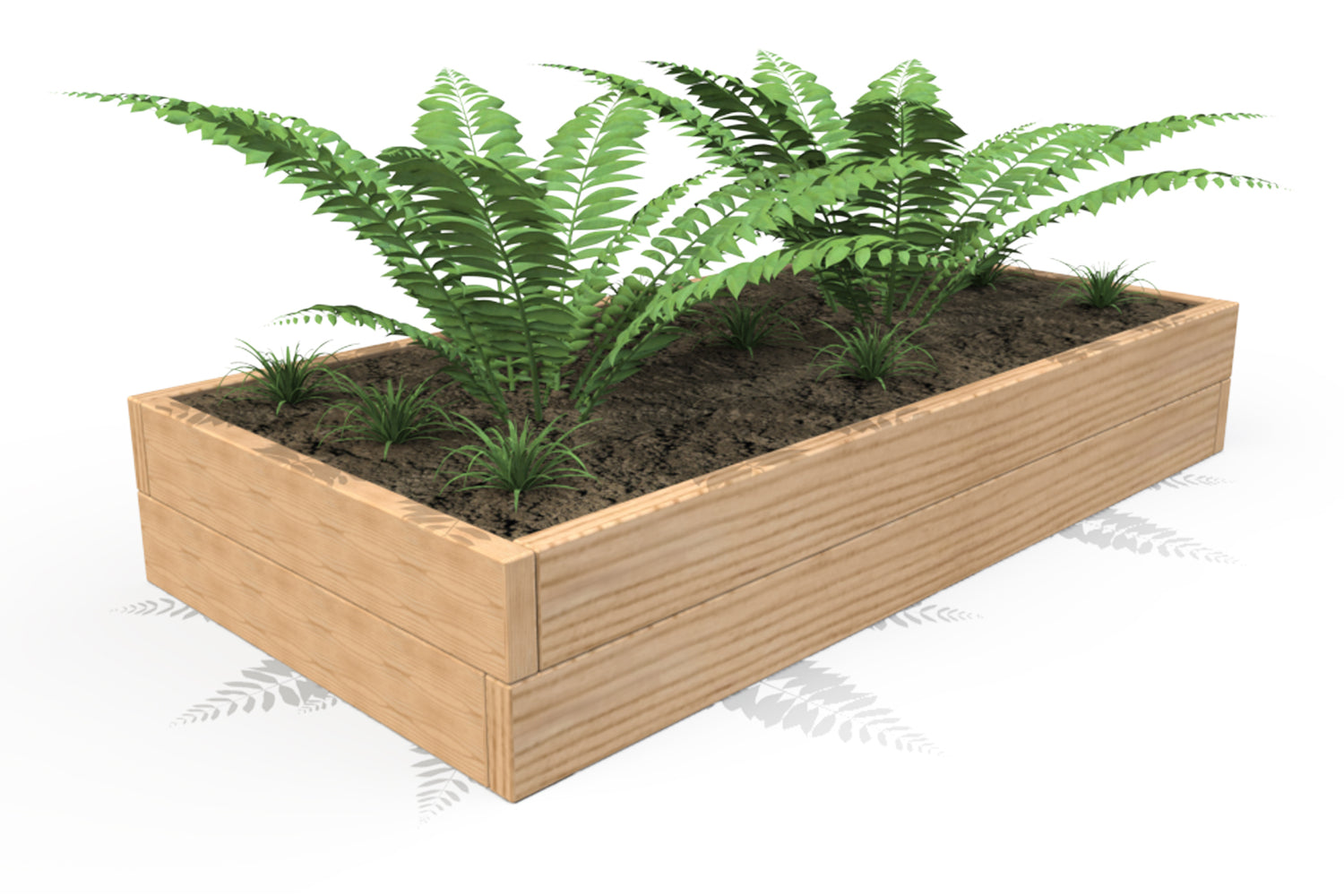 1.8m Low Timber Bed