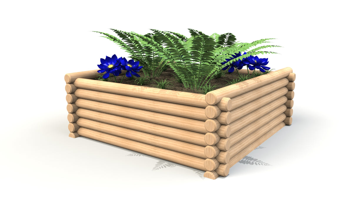 1.8m Round Log Planter